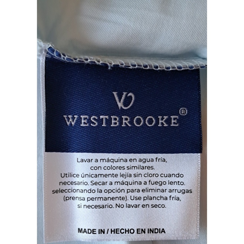 Westbrook 100% Cotton 460 TC Light Blue 2 Pillowcases King 40x20" Silky Sateen